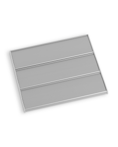 alusignFIX infótábla SÍNES 62 mm x 3 sor