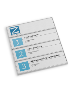 4 soros ajtó névtábla