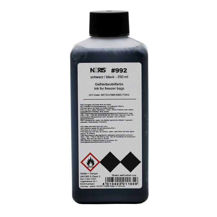 fekete bélyegzőfesték fagyasztott ételcsomagolásra